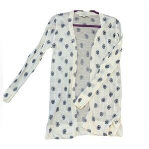 LOFT Floral Open Cardigan